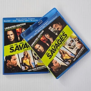 Savages (Blu-ray/DVD, 2012, 2-Disc Set) John Travolta, Benicio Del Toro - Imagen 1 de 7