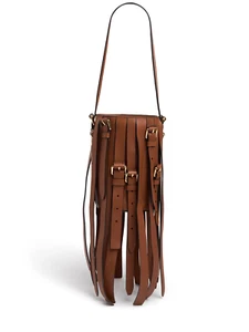 MOSCHINO Multibelts $1495 Brown Leather Tote Bag New & Authentic - Picture 1 of 4