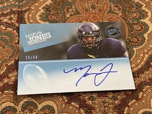 Press Pass Authentics 2012 Marvin Jones azul automático/50 Jaguars #PPS-MJ - Imagen 1 de 2