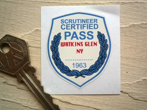 WATKINS GLEN 1963 SCRUTINEER Classic Racing STICKER Car Race Fit Verification - Picture 1 of 1