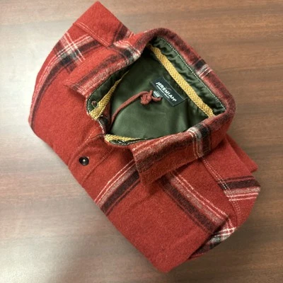 Jeremiah Shirt Plaid Flannel Mens M Wool Blend Fleece American Legacy Outdoors - Image 1 of 4