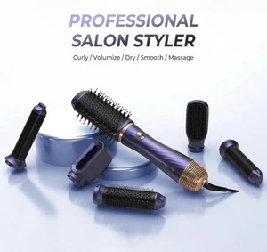 Air Styler Trockner Set Heißbürste Locken Glätten Leistungsstark Negativ Ionen Haar Föhnen - Bild 1 von 22
