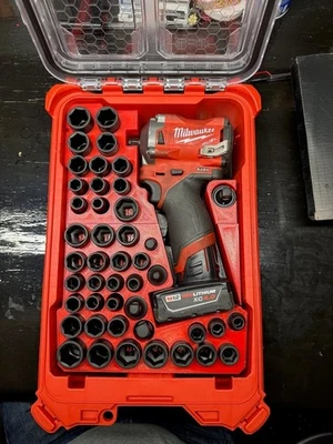 Milwaukee M12 Stubby Impact 3/8" Packout Compact Insert [Insert only] - Image 1 of 3