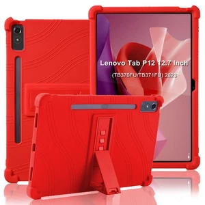 ATOOZ Red Shockproof Case for Lenovo Tab P12 12.7" 2023 w/ Kickstand - Picture 1 of 1