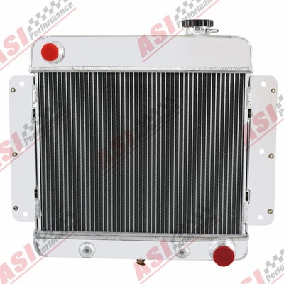 4Row Full Aluminum Radiator Fit For 1962-1967 Chevy II L6-V8 Nova Conversion Foto 1 de 4