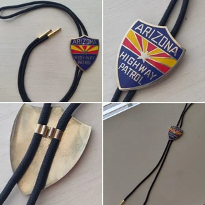 Vintage Obsolete ARIZONA HIGHWAY PATROL Bolo Tie - Picture 1 of 6