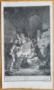 Adorazione Pastori - Grande Incisione Bibbia Picart Houbraken Hoet - 1736 - Foto 1 di 1