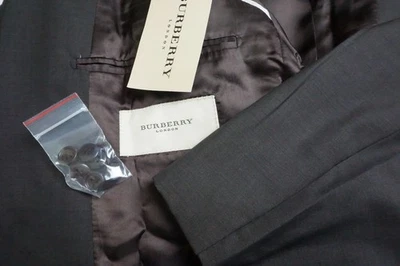 Burberry London S180s Wool Brown 2 Pc Suit Jacket Pants 42R BRAND NEW - Image 1 of 4