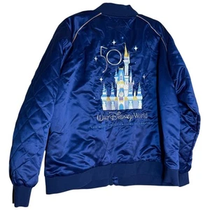 Walt Disney World Bomber Jacket 1X 50th Anniversary RARE NEW Quilted Outerwear - Picture 1 of 15