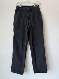 Jean de Trabajo Suelto Carhartt B11 Negro 28X32 Negro Agujero Envejecido Desgaste Real - Imagen 1 de 6