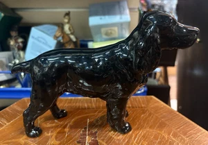 Lovely Rare Vintage Beswick Black Cocker Spaniel Ceramic Dog Figurine SU412 - Picture 1 of 24