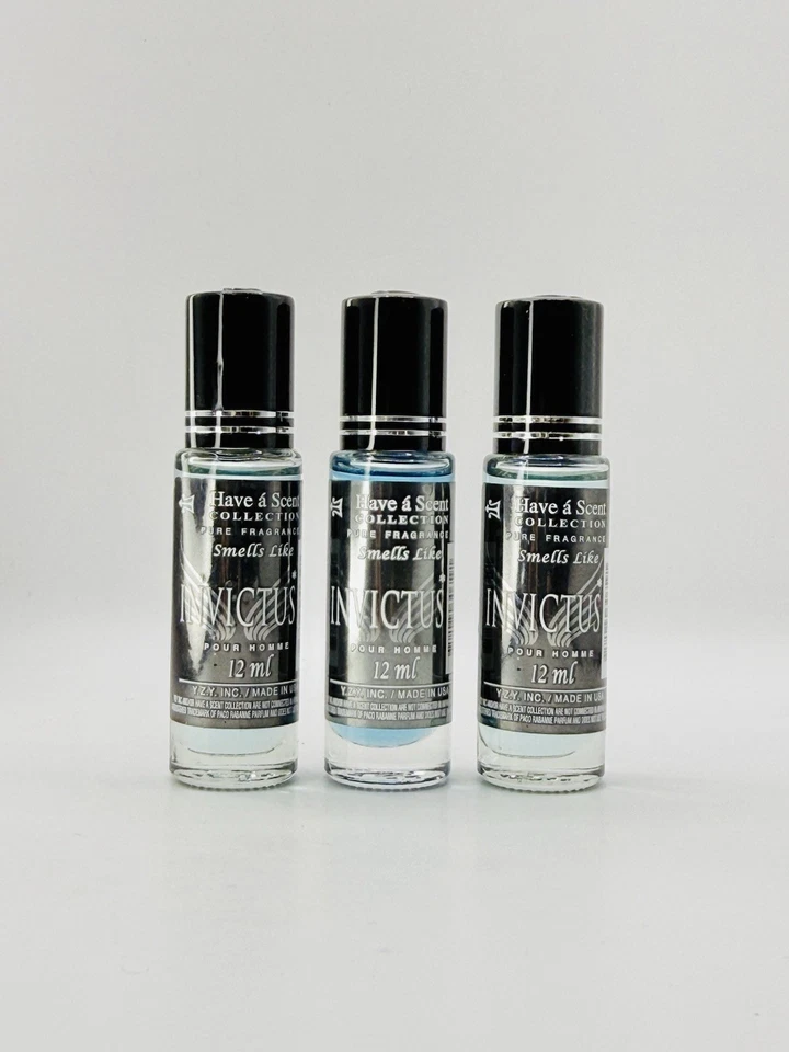 Óleo Corporal Invictus Masculino Roll On da YZY Perfume 12 ml (3 peças) - Imagem 1 de 1