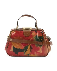 NWT Patricia Nash Gracchi Spring Multi Leather Frame Satchel $249 - Picture 1 of 4