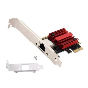 2.5G PCI-E To RJ45 Network Card 2.5Gbps Gigabit Ethernet Lan Controller Adapter - Zdjęcie 1 z 19