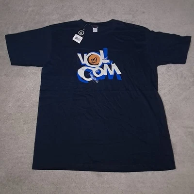 Volcom Skateboard T-shirt Mens XL Black Shifter Graphic Logo Spellout Y2k Vtg - Image 1 of 4