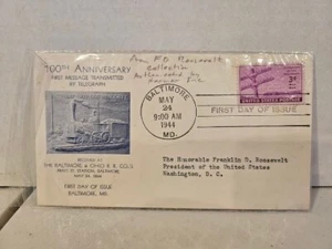 Baltimore & Ohio RR 1944 FDC from President Franklin Roosevelt collection - Picture 1 of 5