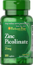 Puritan's Pride Zinc Picolinate 25 MG 100 Caplets