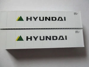 Fox Valley 40'Hyundai 40' Reefer Containers 2 Pieces N-Scale - Imagen 1 de 4
