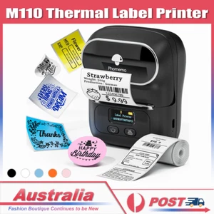 Phomemo M110 Label Maker Machine Thermal Bluetooth Label Printer sticker Printer - Picture 1 of 34