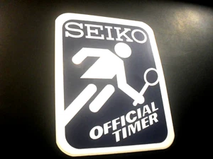 Pegatina / Sticker + Seiko ++ Temporizador Oficial ++ Tenis + Japón - Imagen 1 de 1