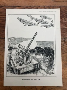 1938 cartoon print - something in the air ! ( swinton ) - Picture 1 of 1