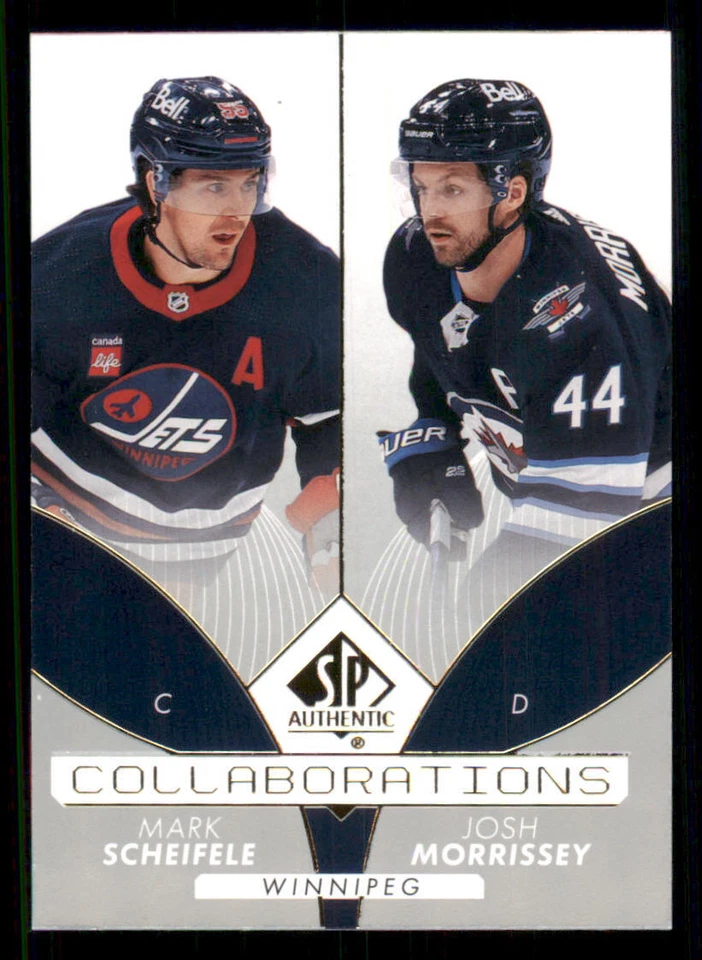 2022-23 SP Authentic Collaborations #C8 Mark Scheifele/Josh Morrissey - Image 1 of 2
