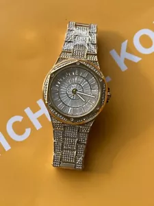 Michael Kors MK6991 Lennox Crystal Gold Edelstahl Chronograph Damenuhr - Bild 1 von 3