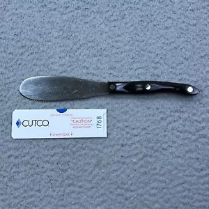Cutco 1768 Classic Black Serrated Edge Spatula Butter Spreader Factory Sharpened - Picture 1 of 5