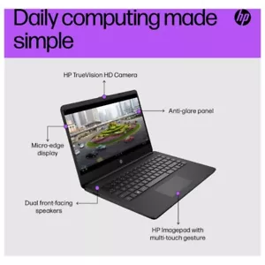 HP 14s-dq0034na Intel Celeron N4120 8GB RAM 256GB SSD 14" Windows 11 S - Imagen 1 de 7