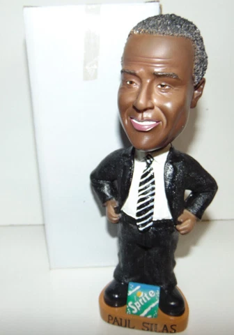 * RIP * PAUL SILAS CHARLOTTE HORNETS VINTAGE 2001 BOBBLEHEAD SGA BOBBLE DOBBLES Cover