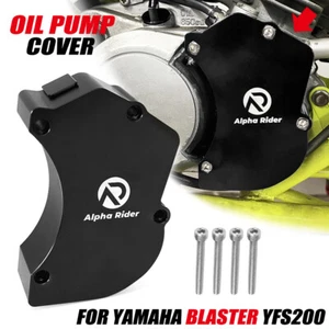 Billet Black Oil Pump Cover + Stainless Bolt For Yamaha Blaster YFS200 1988-2006 - Picture 1 of 12