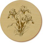 'Iris Flowers' Coaster Sets (CR043712)