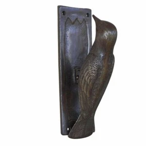 Handmade Bronze Woodpecker Shape Door Knocker Home Decor - Picture 1 of 3