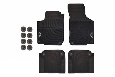 VW Volkswagen 1998-2010 nuevo escarabajo para todas las estaciones juego de 4 alfombrillas Monster originales OEM Foto 1 de 4