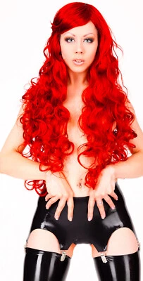 SUPER VENTA PREMIUM Látex GARTER / Cinturón con Tirantes / COLORES NEGROS / Unisex / 1125 Foto 1 de 4