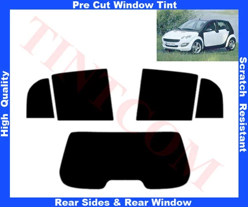 Film Solaire Prédécoupé Teinté Smart Forfour 5P 2004-2006 Vitres AR & Lunette AR - Imagen 1 de 1
