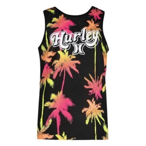 Brand new size L Large 12-13 yrs. boy's black palm tree tank top - Picture 1 of 1