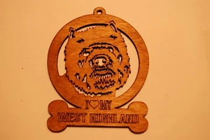 WEST HIGHLAND LASER CUT Dog Ornament - Picture 1 of 1
