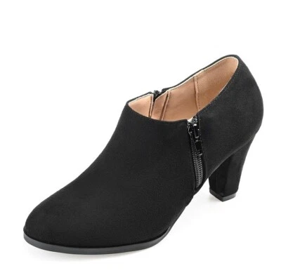 Journee Collection Womens 8 M Black High Heel Ankle Booties NIB JL2 - Image 1 of 4