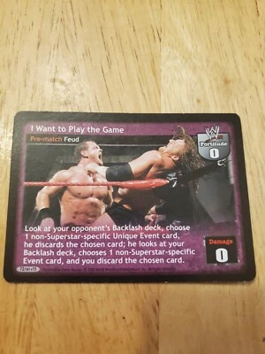 WWE WWF Raw Deal CCG - I want to Play the Game - Image 1 of 3