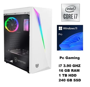 PC GAMING Windows 11 Pro COMPUTER i7 16GB RAM GPU 1060 6GB GDDR5X 240GB SSD - Foto 1 di 1