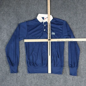 3 Strikes Mens Small Polo Shirt Long Sleeve Canon EOS Logo Vintage New York - Picture 1 of 8