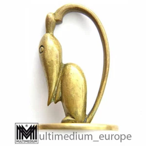 Statua in bronzo Hagenauer Vienna art deco e topo firmata anni 30 bronce sculptur - Foto 1 di 7
