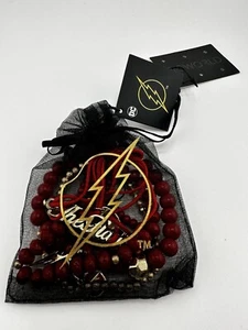 DC Comics The Flash Barry Allen Jewelry Set of 5 Bracelets Set - New - Picture 1 of 9