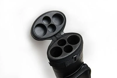2x2 Hard Oval Billiard Case 2Butts 2Shafts Carry Pool Cue Stick Case - Cue Case