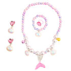  5 in Pearl Bracelets Jewelry Party Favor Kids Rings Mermaid