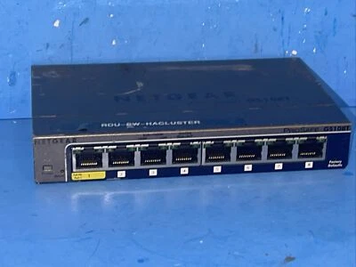 NETGEAR GS108TV2 8-Port Gigabit Ethernet Smart Switch with 1 PD Port - Black - Image 1 of 4