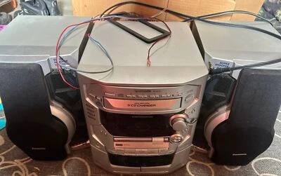 Panasonic SA-AK58 Compact Stereo System 5-CD Changer Dual Tape With Speakers - Image 1 of 4