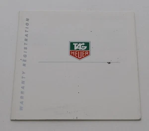 TAG HEUER GARANTIE ZULASSUNGSHEFT KLEIN - Bild 1 von 2