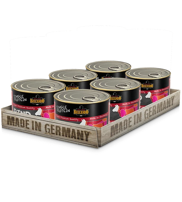 BELCANDO Single Protein Rind 6x200g Nassfutter Feuchtnahrung Futter Hund nass - Bild 1 von 1
